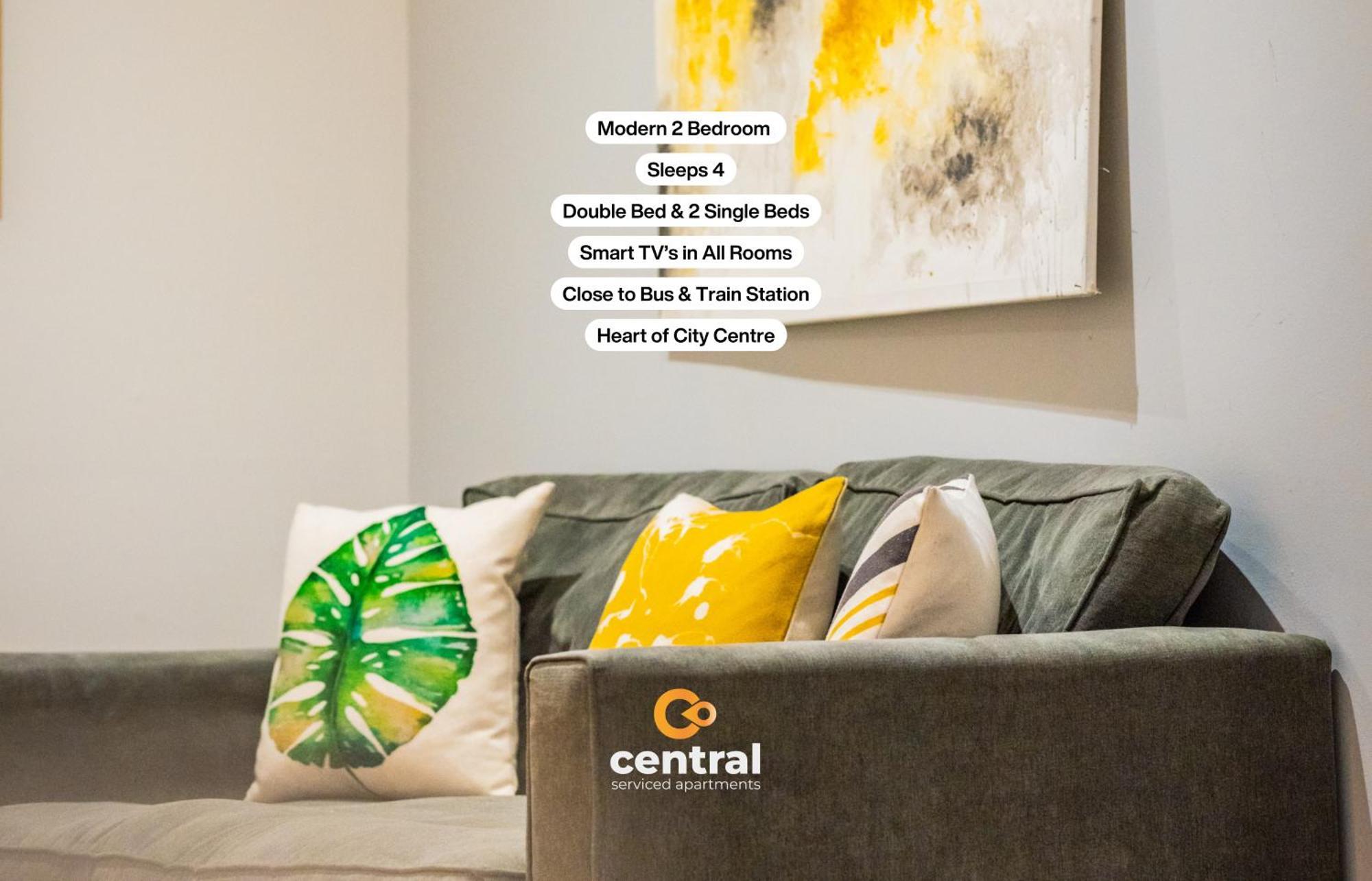Central Serviced Apartments - 2 Bedroom - Walk Away From City Centre & Universities - Sleeps 4 - 3 X Double Beds - Smart Tvs In All Rooms - Short Term Stays Welcome - Walk Away From Train & Bus Station - Preferred Location For Short Stay In Dundee Zewnętrze zdjęcie